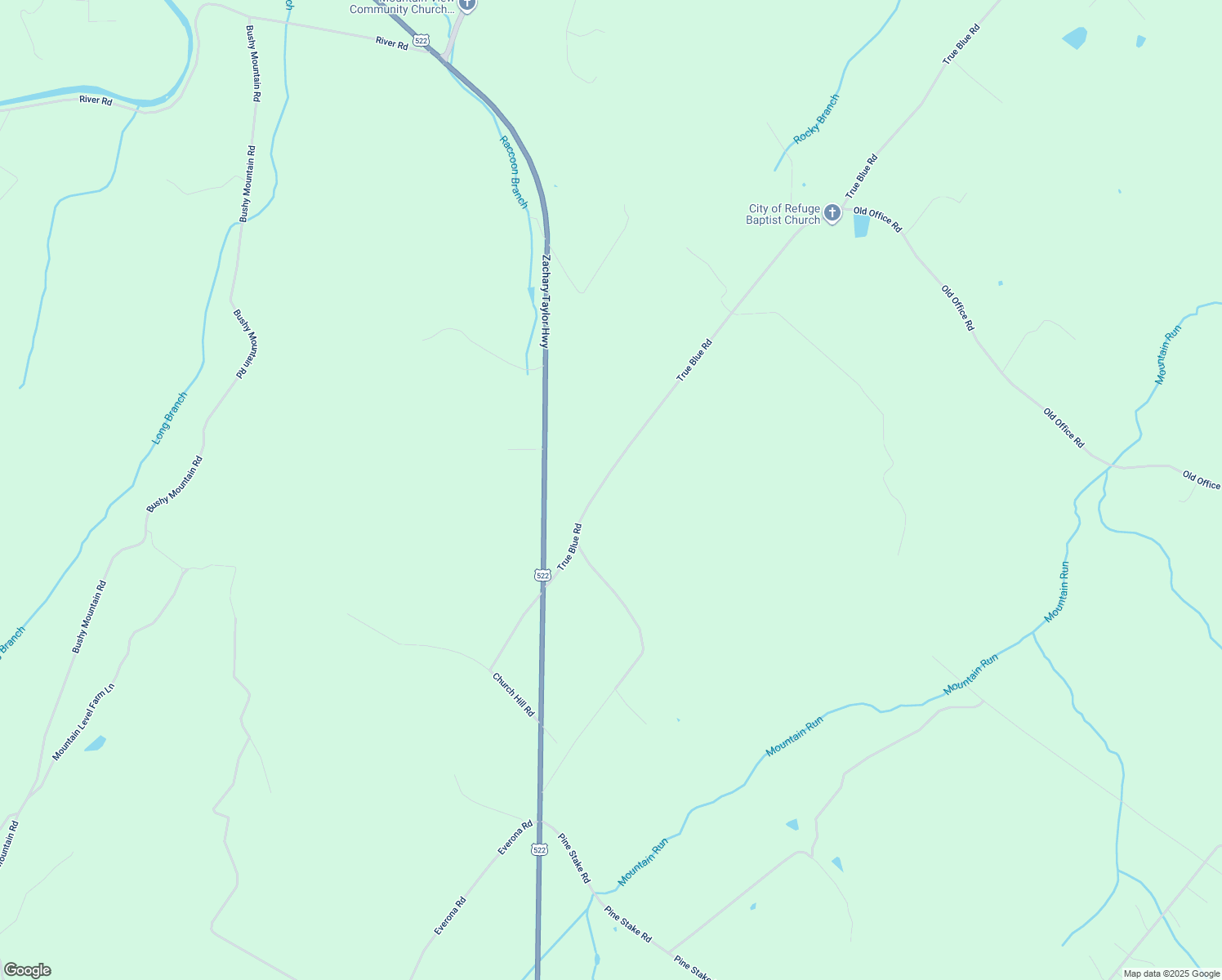 map of restaurants, bars, coffee shops, grocery stores, and more near 5273 True Blue Road in Culpeper