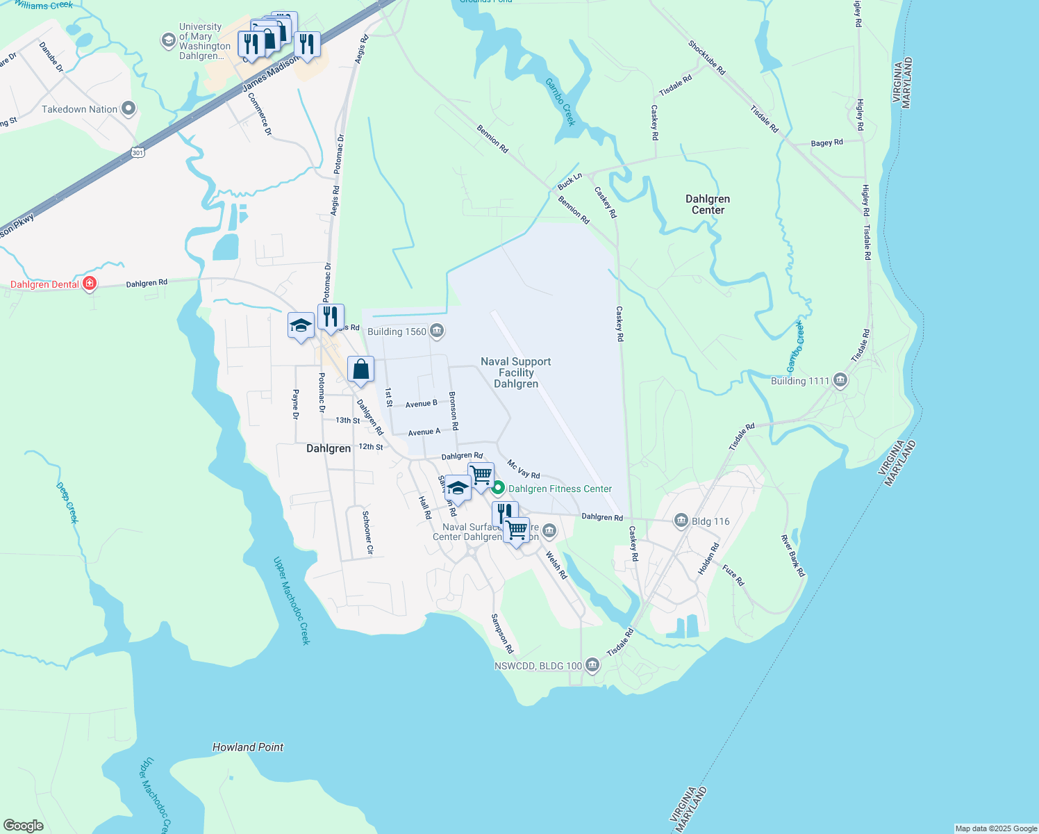 17320 Dahlgren Road, Dahlgren VA Walk Score