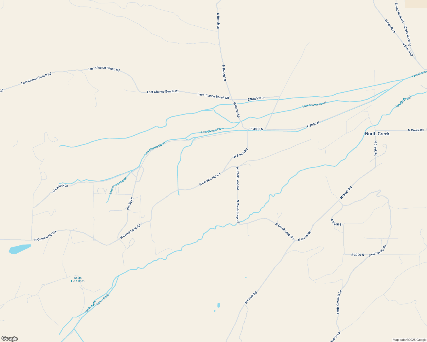 map of restaurants, bars, coffee shops, grocery stores, and more near 1973 East North Creek Loop Road in Beaver
