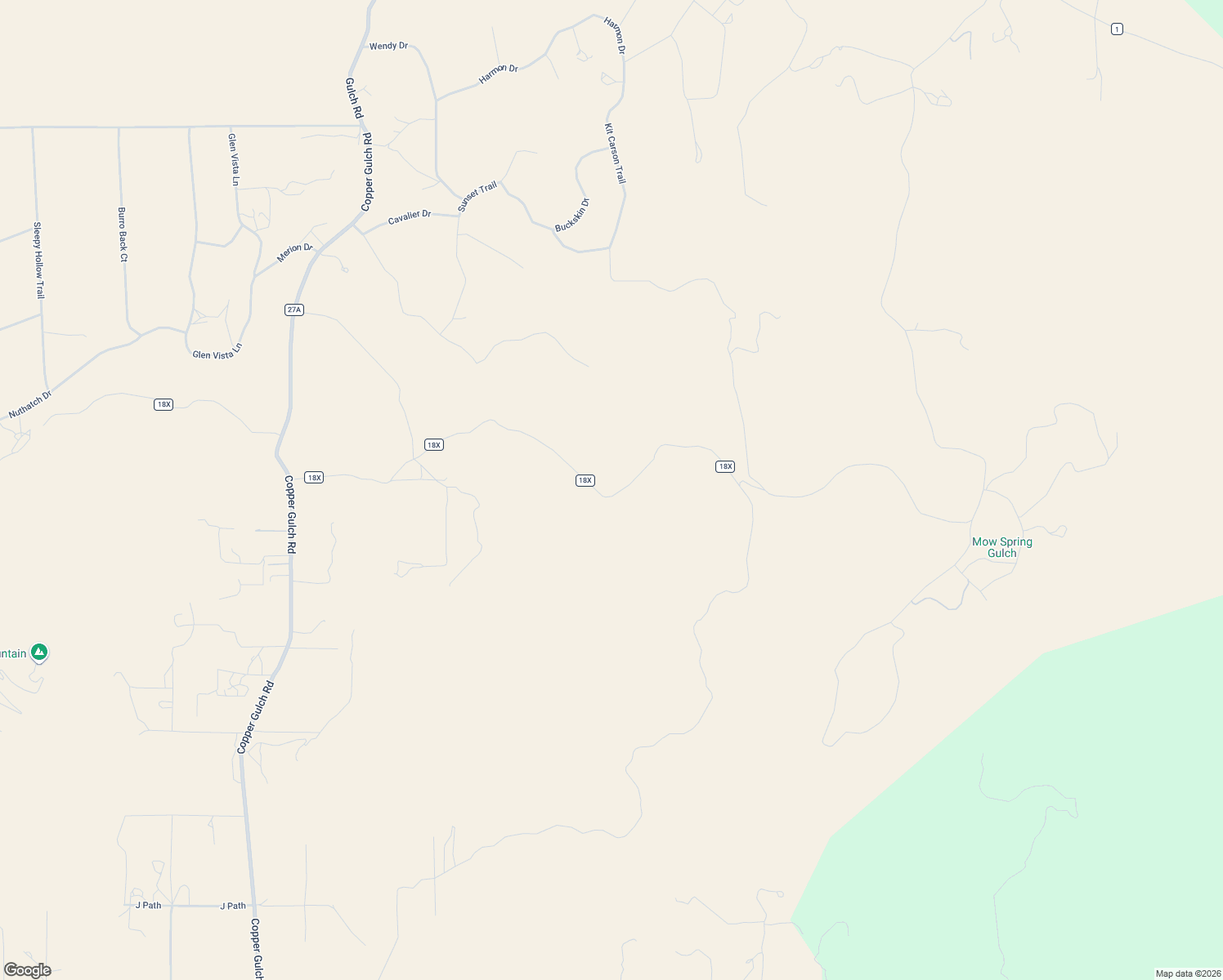 map of restaurants, bars, coffee shops, grocery stores, and more near County Road 18X in Cotopaxi