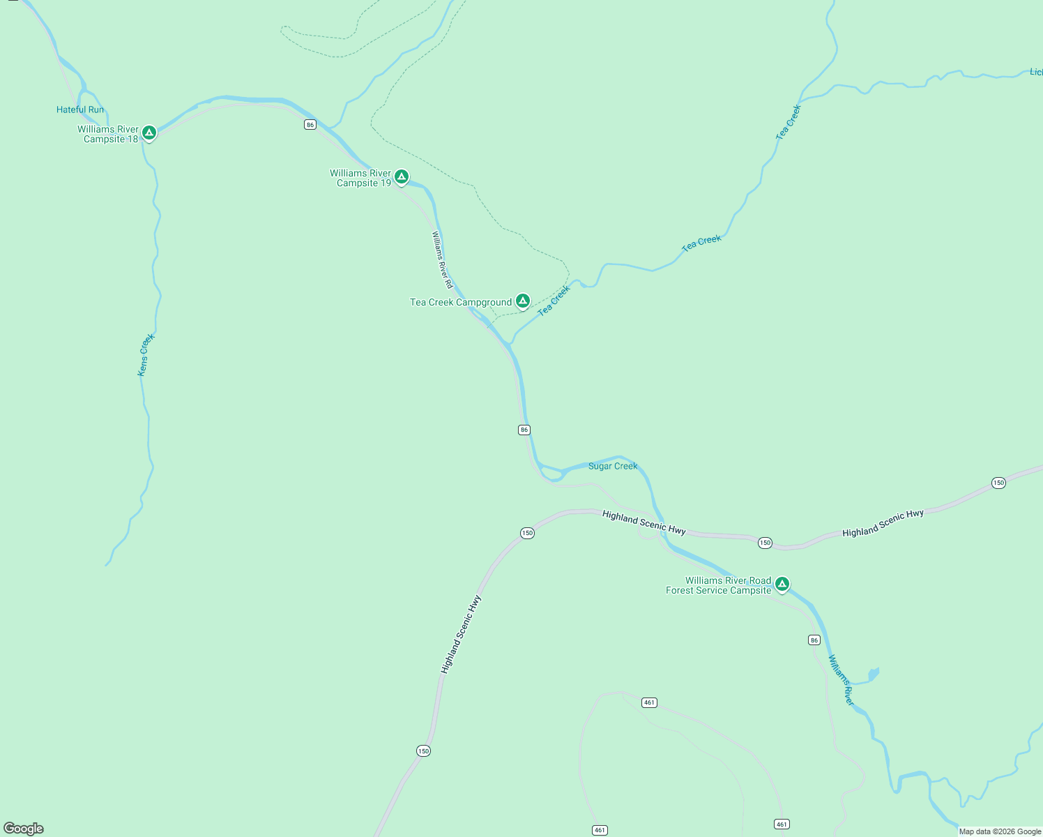 map of restaurants, bars, coffee shops, grocery stores, and more near Williams River Road in Marlinton
