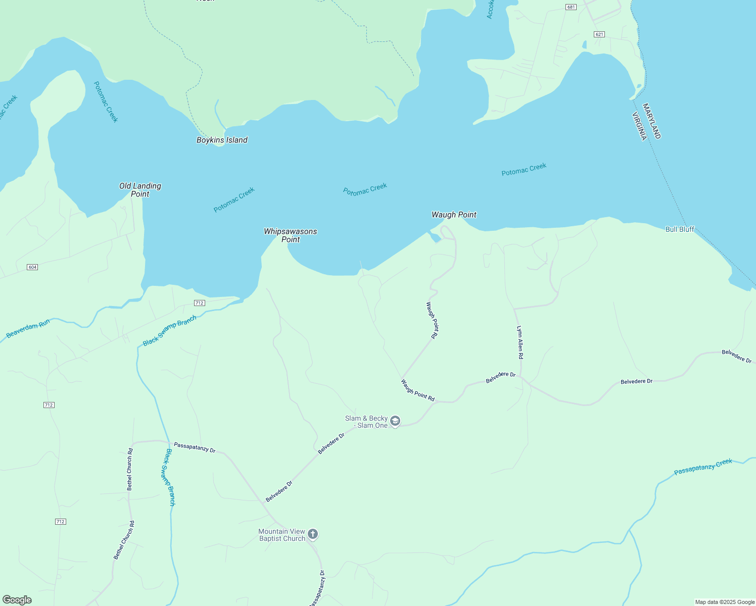 map of restaurants, bars, coffee shops, grocery stores, and more near 5800 Cove Harbour Drive in King George