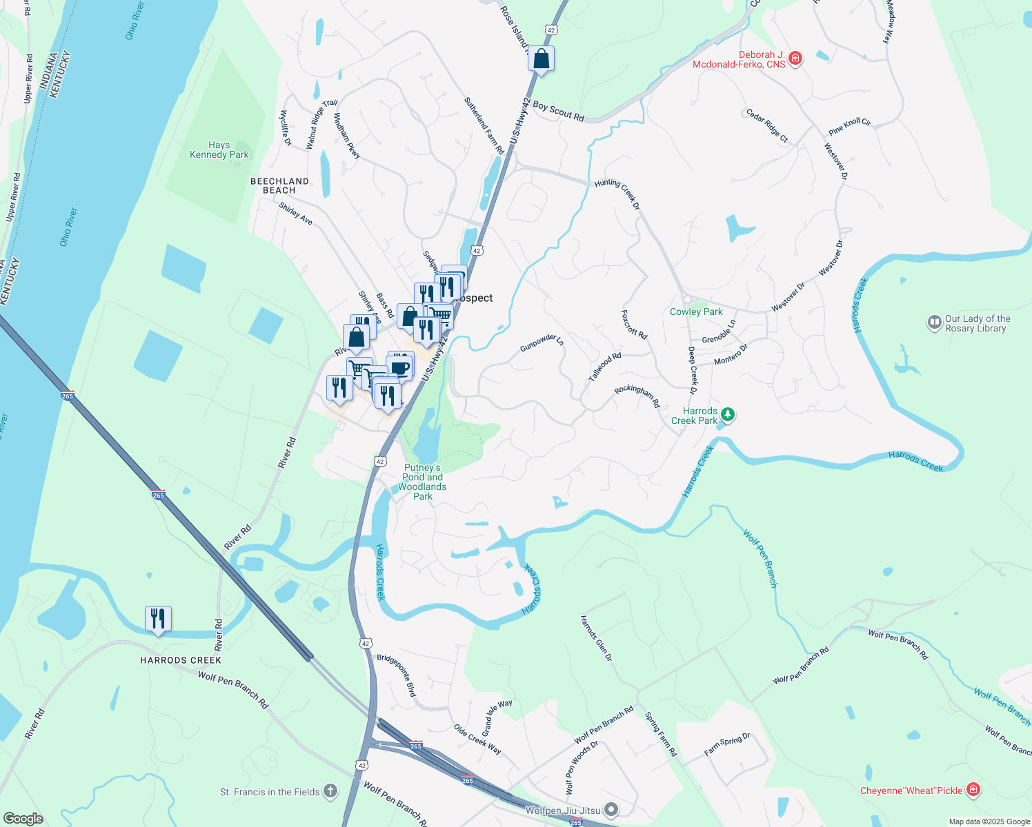 7204 Fox Harbor Road, Prospect KY Walk Score