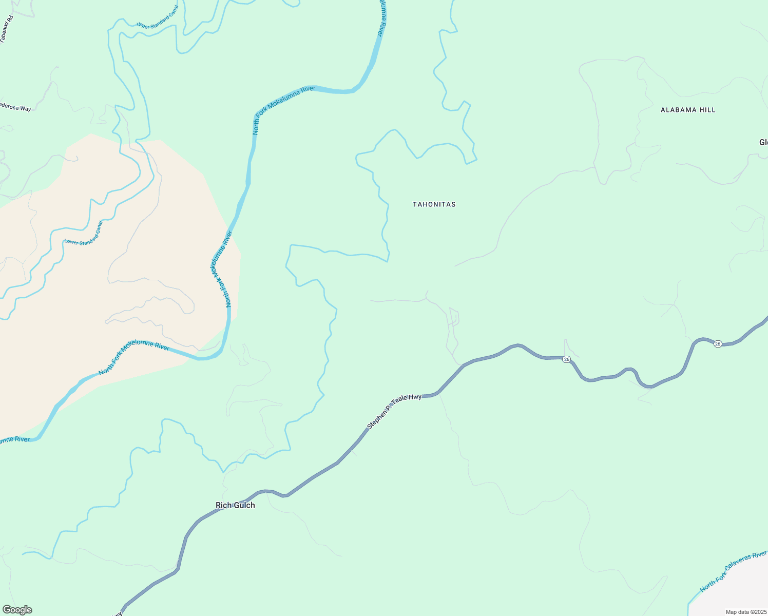 map of restaurants, bars, coffee shops, grocery stores, and more near 511 Diamond Lane in Mokelumne Hill