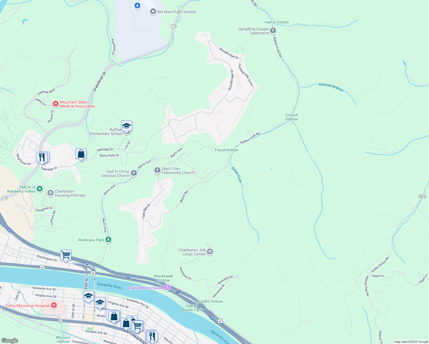 map of restaurants, bars, coffee shops, grocery stores, and more near 880 Bench Road in Charleston