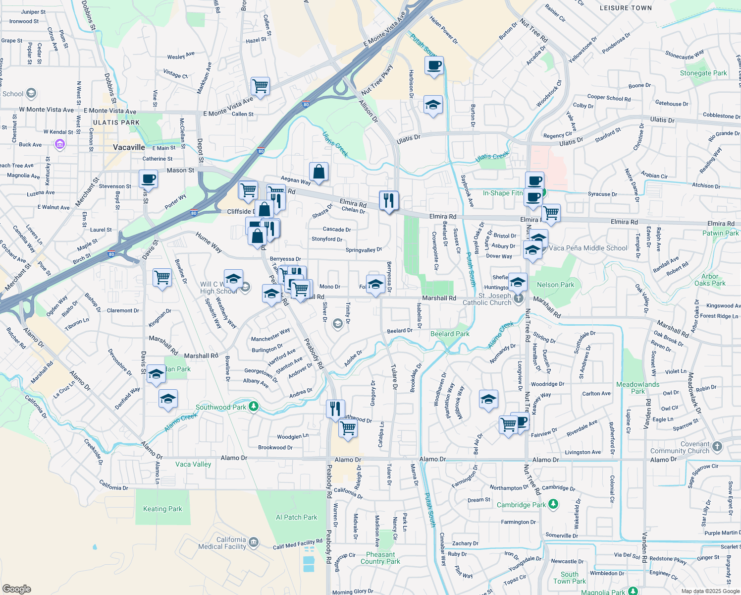 Marshall Road, Vacaville CA Walk Score