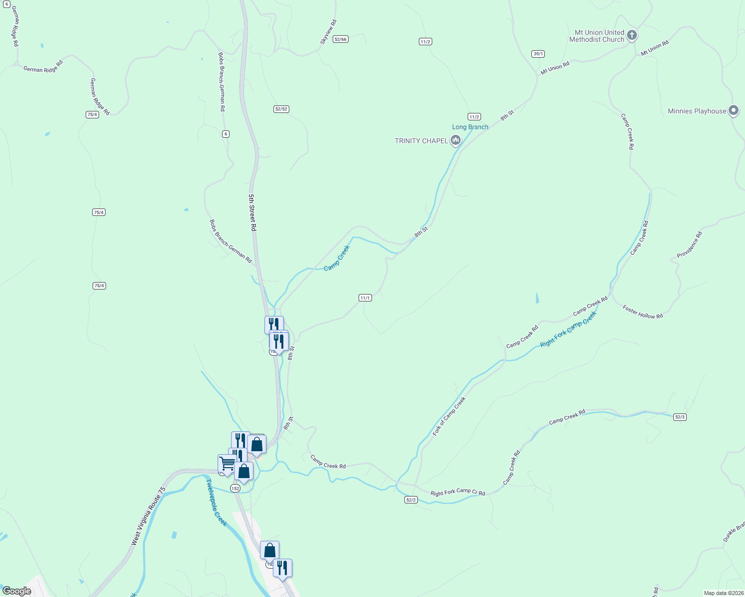 map of restaurants, bars, coffee shops, grocery stores, and more near 11 Hilltop Rd in Huntington