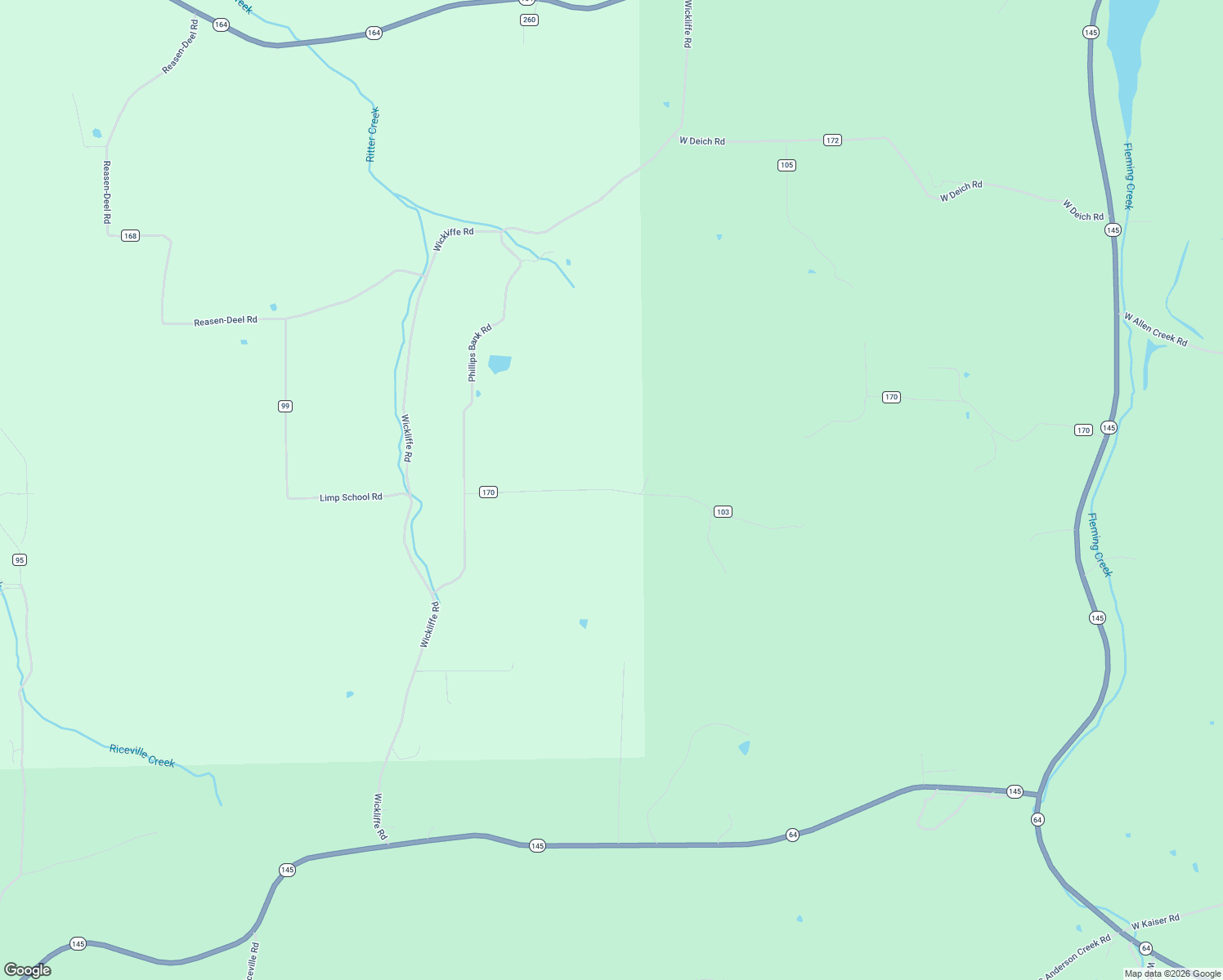 map of restaurants, bars, coffee shops, grocery stores, and more near 9156 Sinclair Road in Eckerty