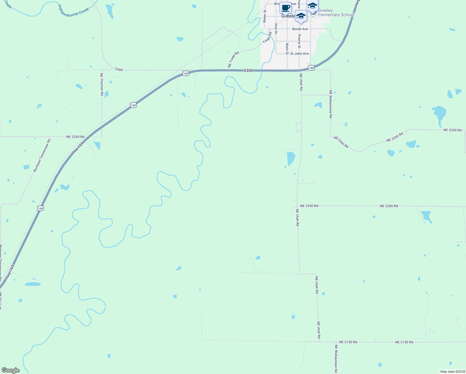 map of restaurants, bars, coffee shops, grocery stores, and more near in Greeley