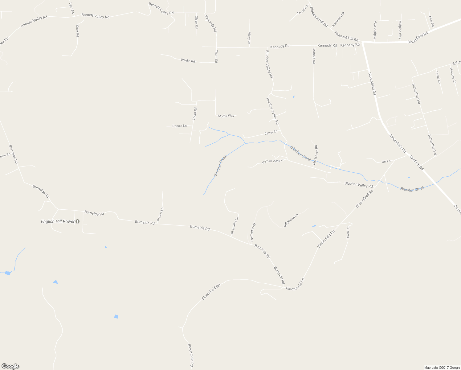 map of restaurants, bars, coffee shops, grocery stores, and more near 3235 Pharoahs Lane in Sebastopol