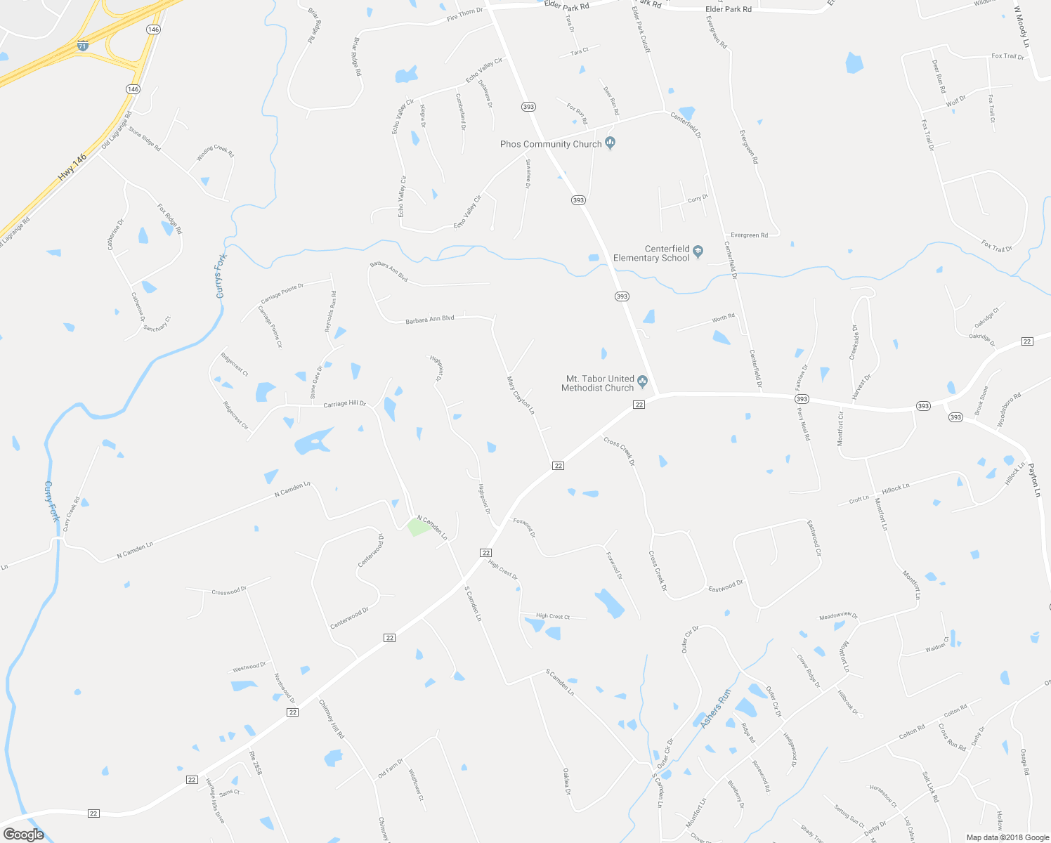 map of restaurants, bars, coffee shops, grocery stores, and more near 5308 Mary Clayton Lane in Crestwood