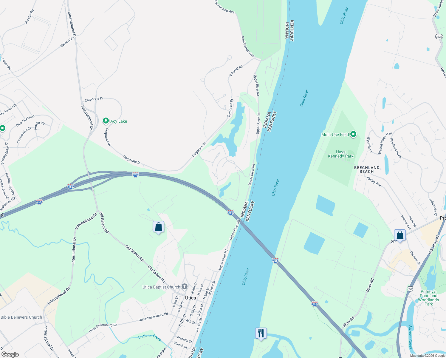map of restaurants, bars, coffee shops, grocery stores, and more near 3009 Grande Point in Utica