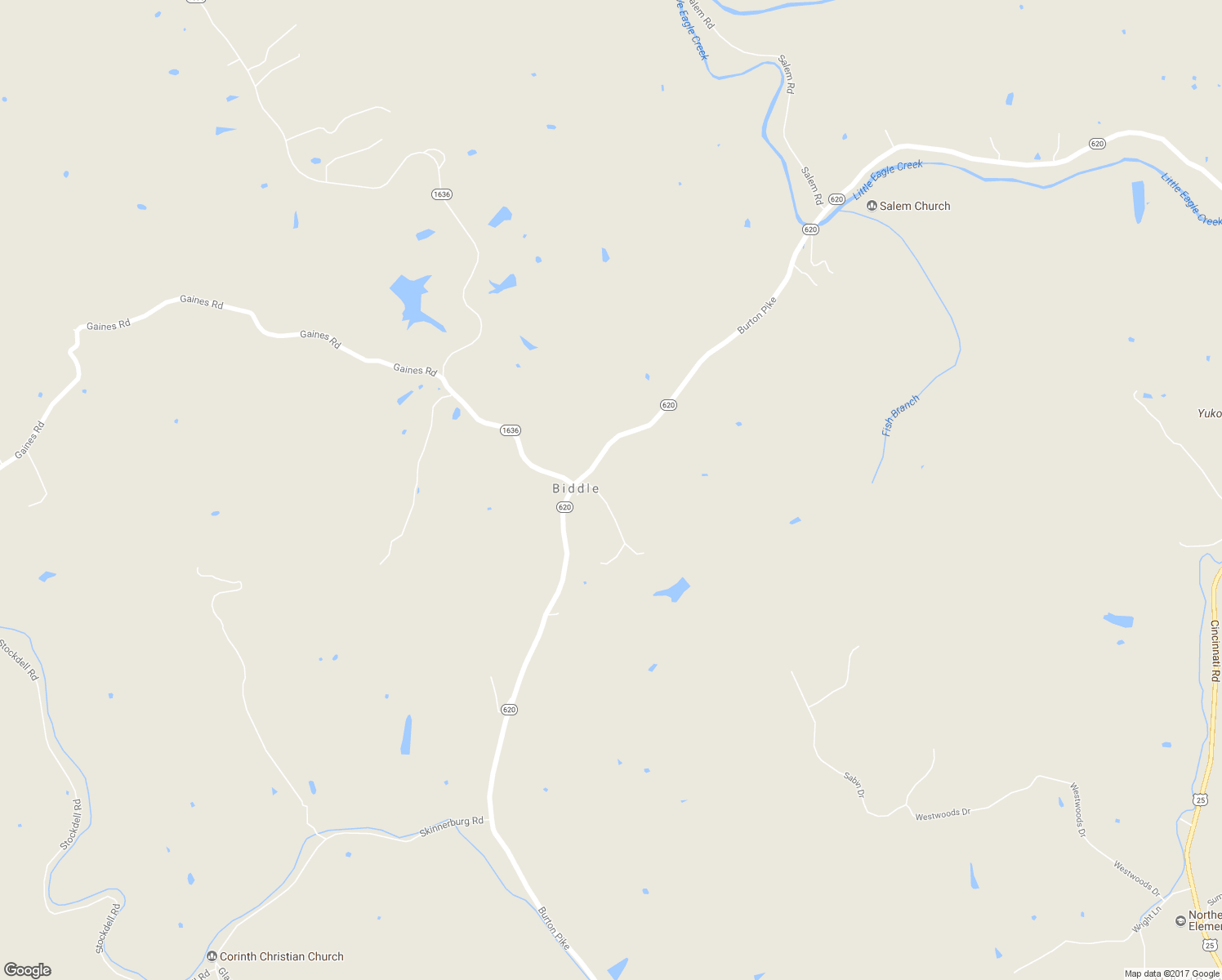 map of restaurants, bars, coffee shops, grocery stores, and more near 2433 Burton Pike in Georgetown