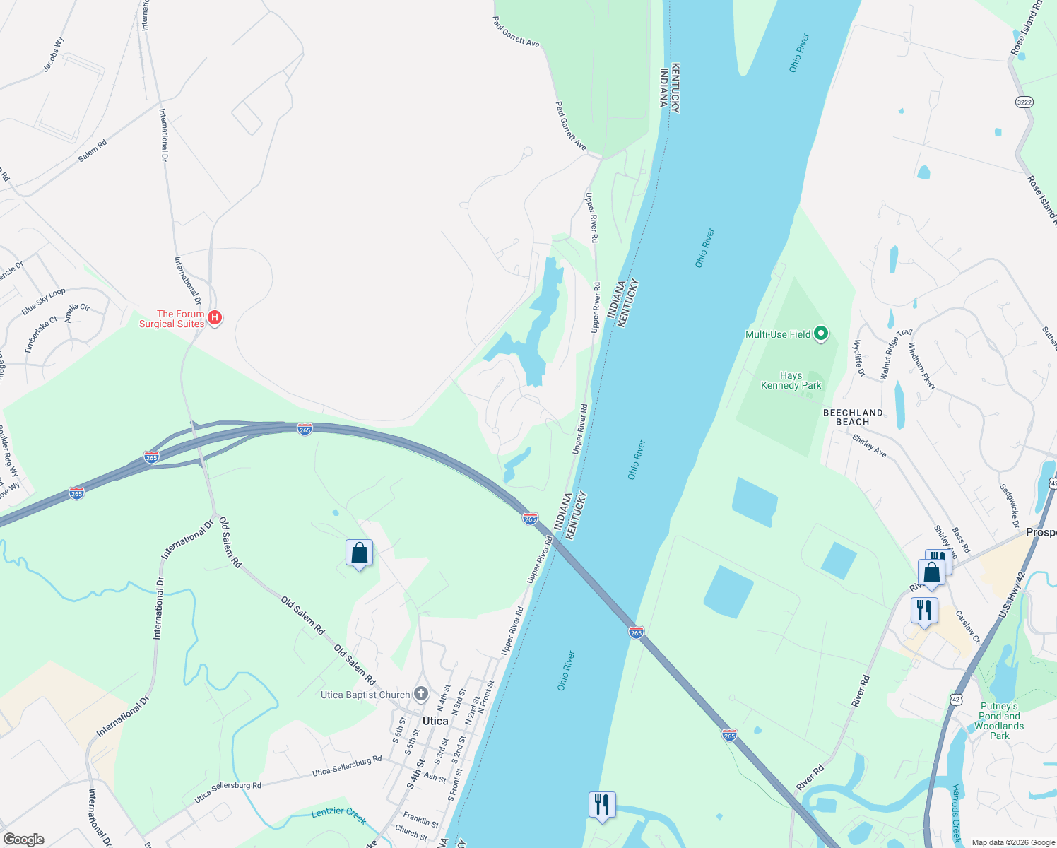 map of restaurants, bars, coffee shops, grocery stores, and more near 3009 Grande Point in Utica