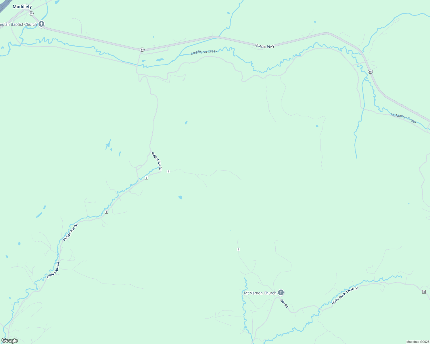 map of restaurants, bars, coffee shops, grocery stores, and more near 342 Bibb Lane in Summersville