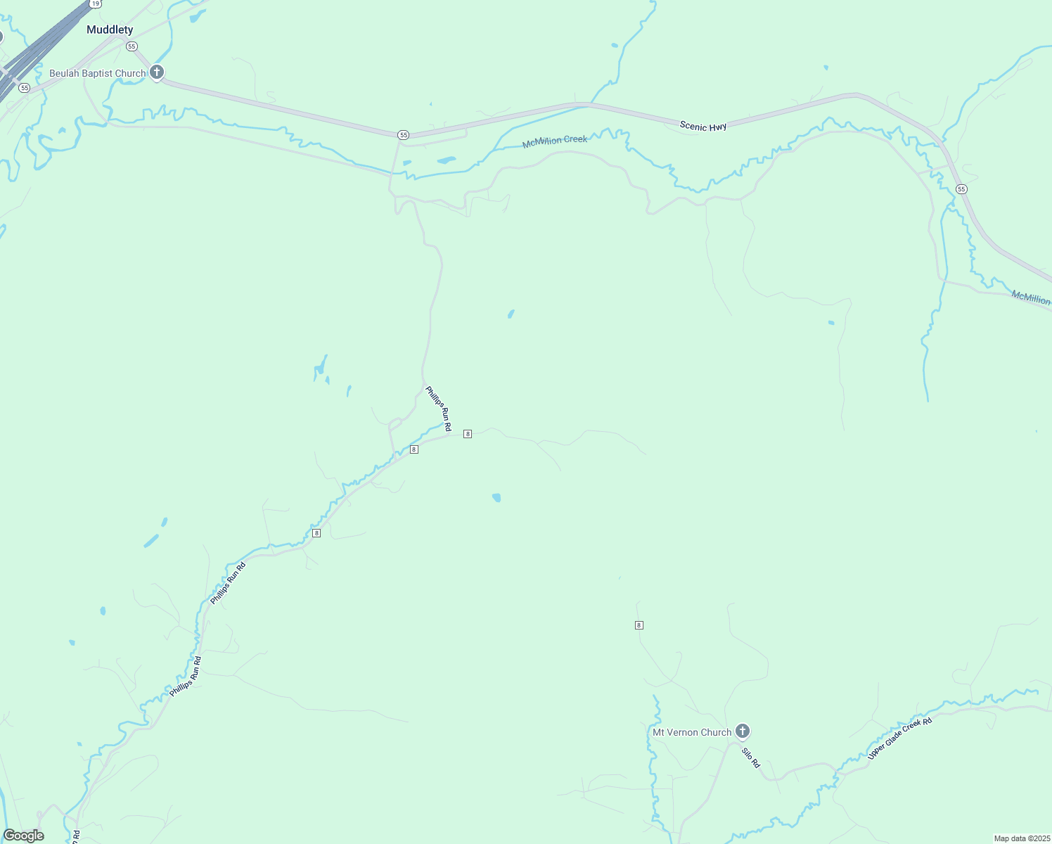 map of restaurants, bars, coffee shops, grocery stores, and more near 342 Bibb Lane in Summersville