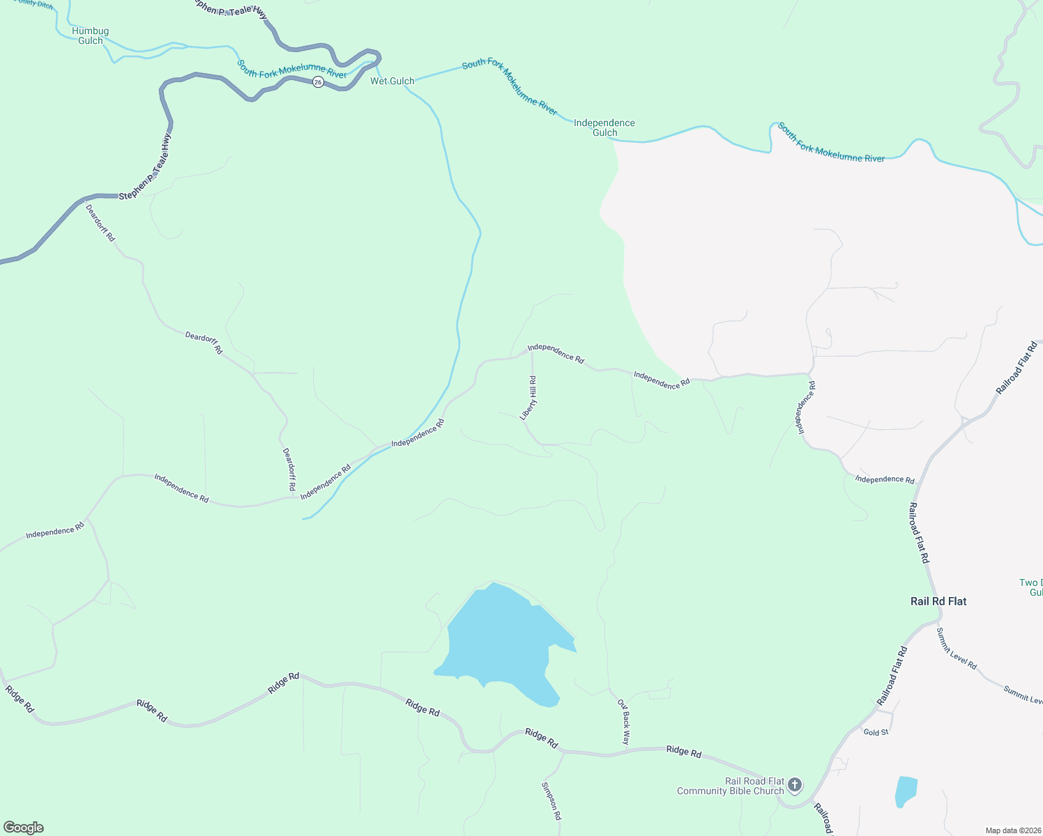 map of restaurants, bars, coffee shops, grocery stores, and more near 2601 Liberty Hill Road in Mokelumne Hill