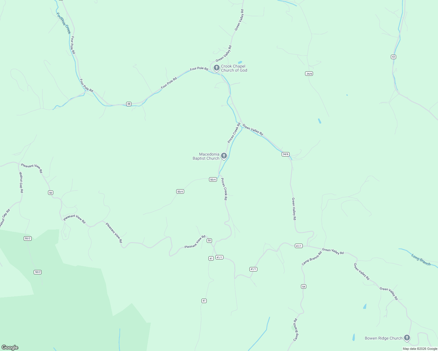 map of restaurants, bars, coffee shops, grocery stores, and more near 4310 Prices Creek Rd in Huntington