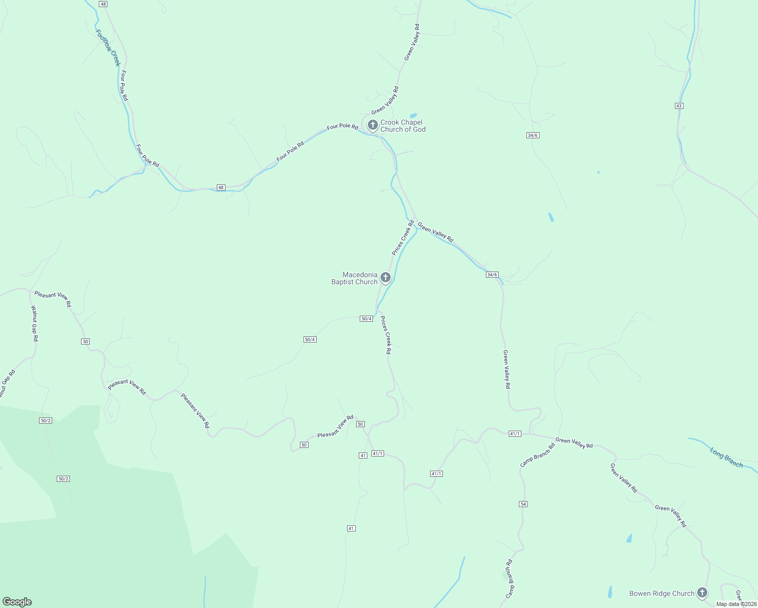 map of restaurants, bars, coffee shops, grocery stores, and more near 4310 Prices Creek Rd in Huntington