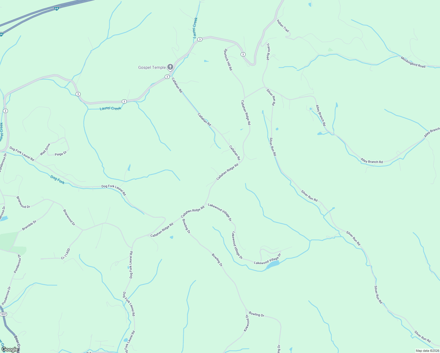 map of restaurants, bars, coffee shops, grocery stores, and more near Callahan Ridge Rd in Catlettsburg