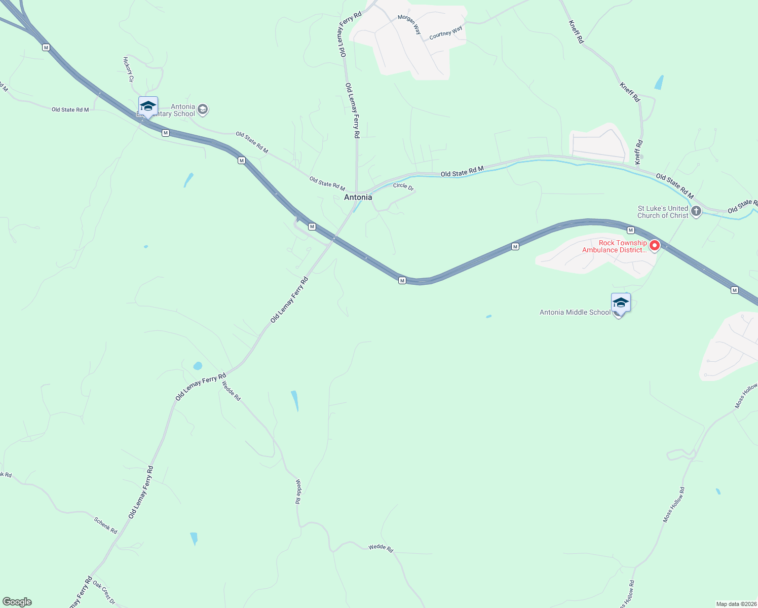 map of restaurants, bars, coffee shops, grocery stores, and more near 6606 Old Lemay Ferry Road in Imperial