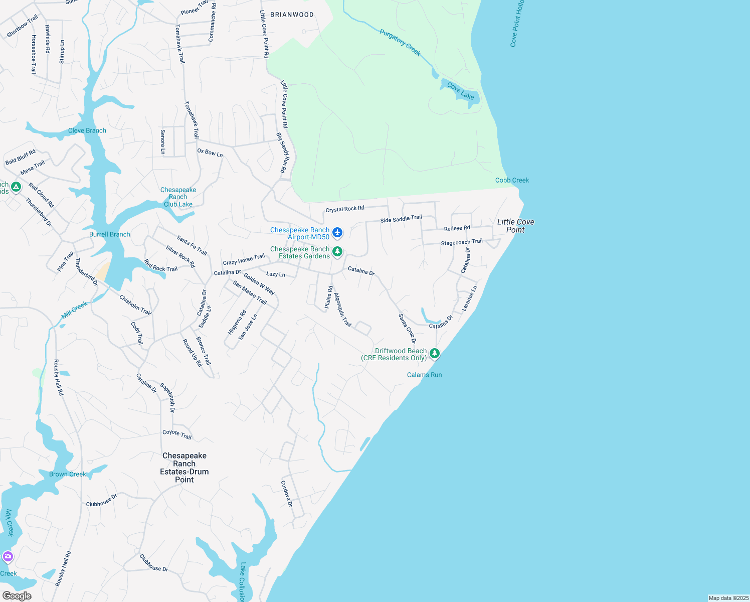 map of restaurants, bars, coffee shops, grocery stores, and more near 985 Silverton Ct in Lusby
