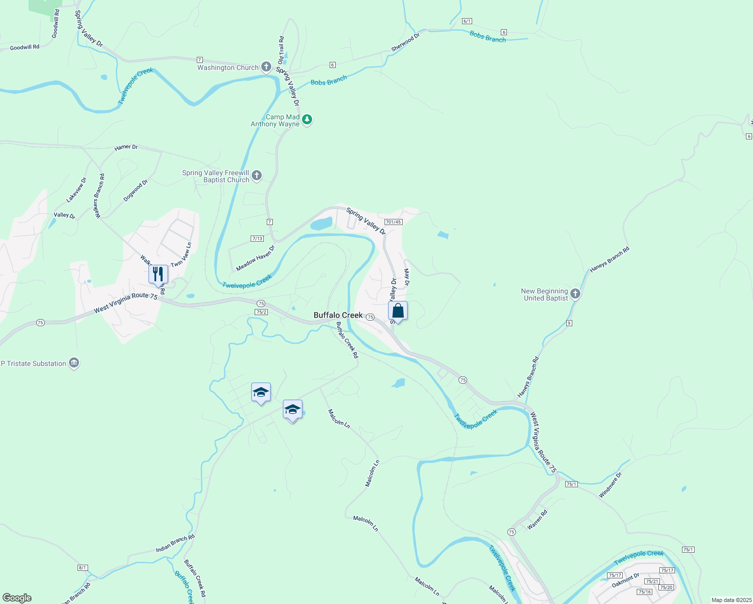 map of restaurants, bars, coffee shops, grocery stores, and more near 298 Pinehurst Ln in Huntington