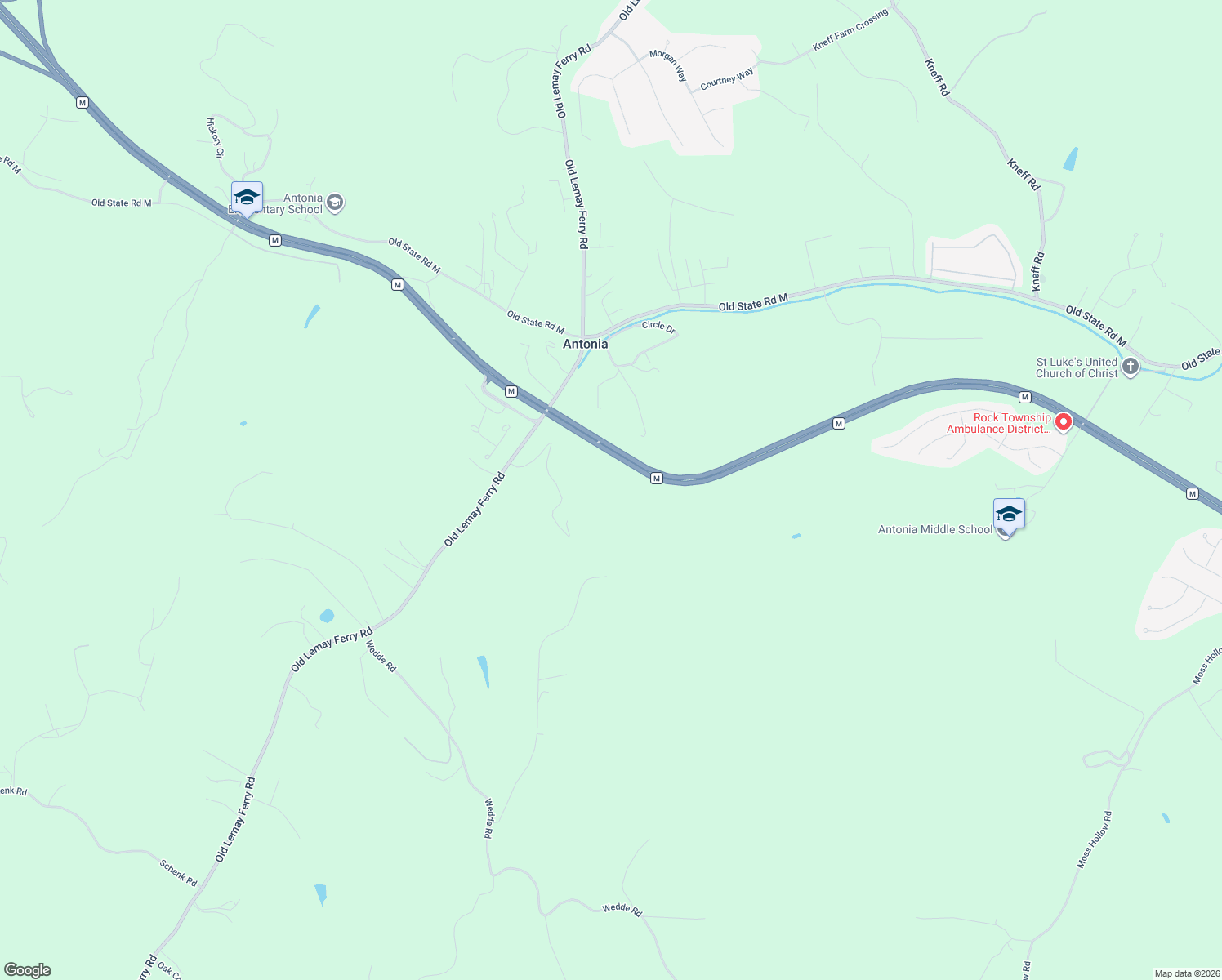 map of restaurants, bars, coffee shops, grocery stores, and more near 6606 Old Lemay Ferry Road in Imperial