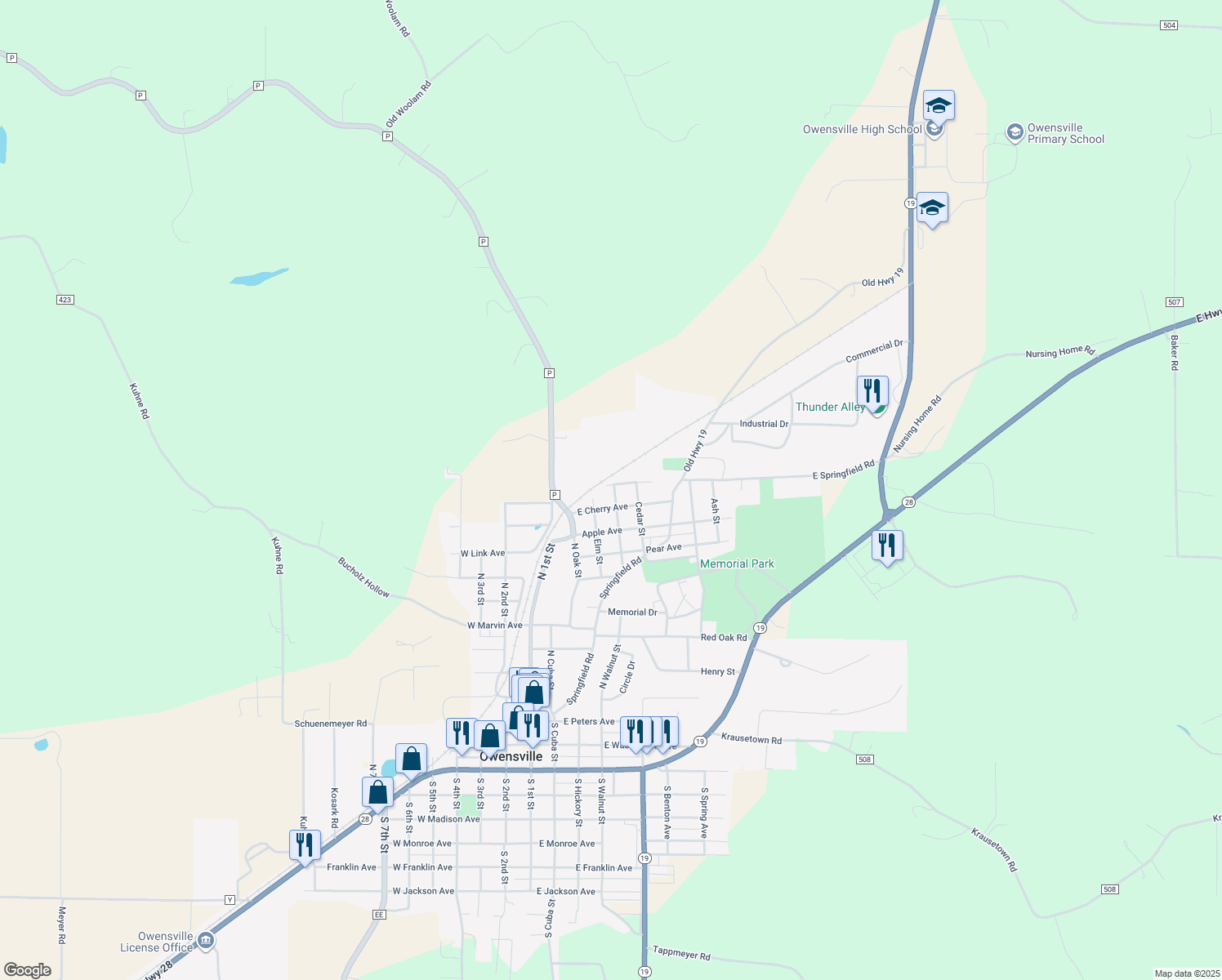 Plum Street, Owensville MO Walk Score