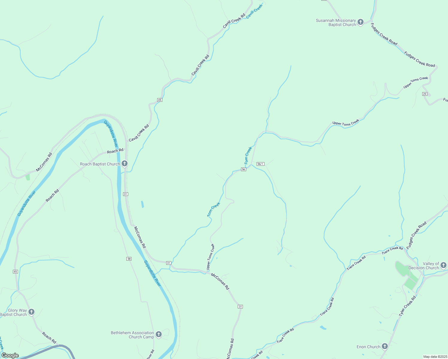 map of restaurants, bars, coffee shops, grocery stores, and more near 5235 Upper Toms Creek in Salt Rock