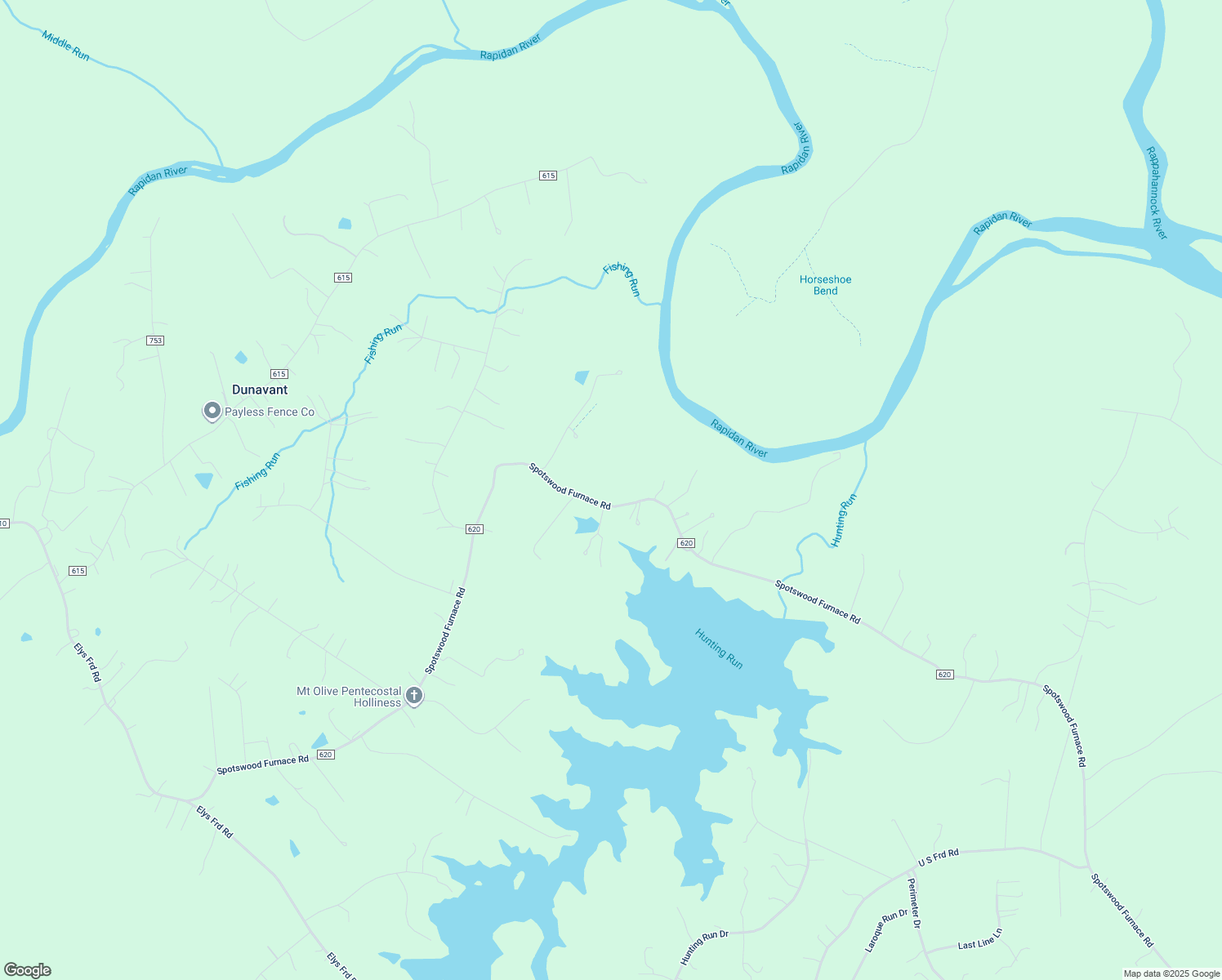 map of restaurants, bars, coffee shops, grocery stores, and more near 14807 Spotswood Furnace Road in Fredericksburg