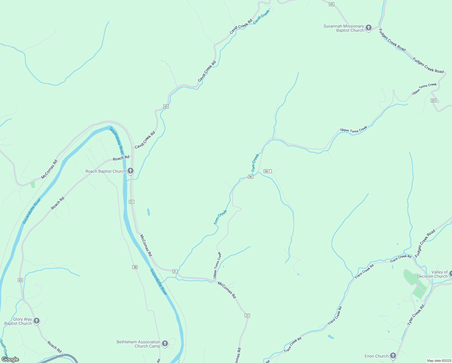 map of restaurants, bars, coffee shops, grocery stores, and more near 5235 Upper Toms Creek in Salt Rock