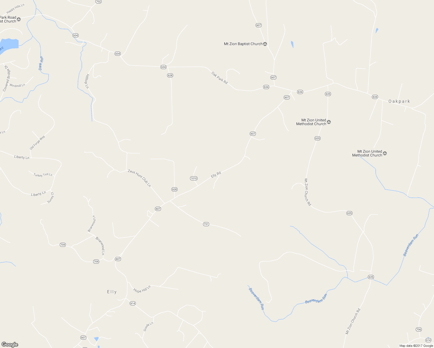 map of restaurants, bars, coffee shops, grocery stores, and more near 3716 Elly Road in Aroda