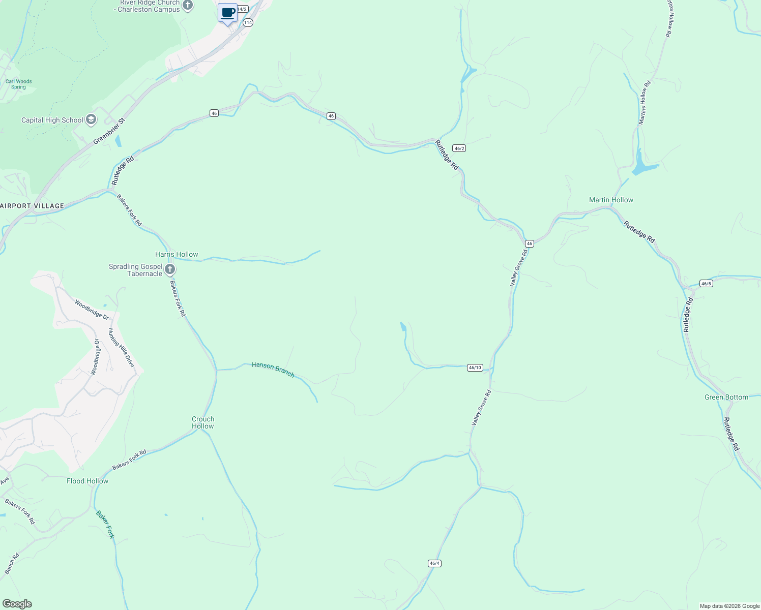 map of restaurants, bars, coffee shops, grocery stores, and more near 1021 Skiles Brown Hollow Road in Charleston