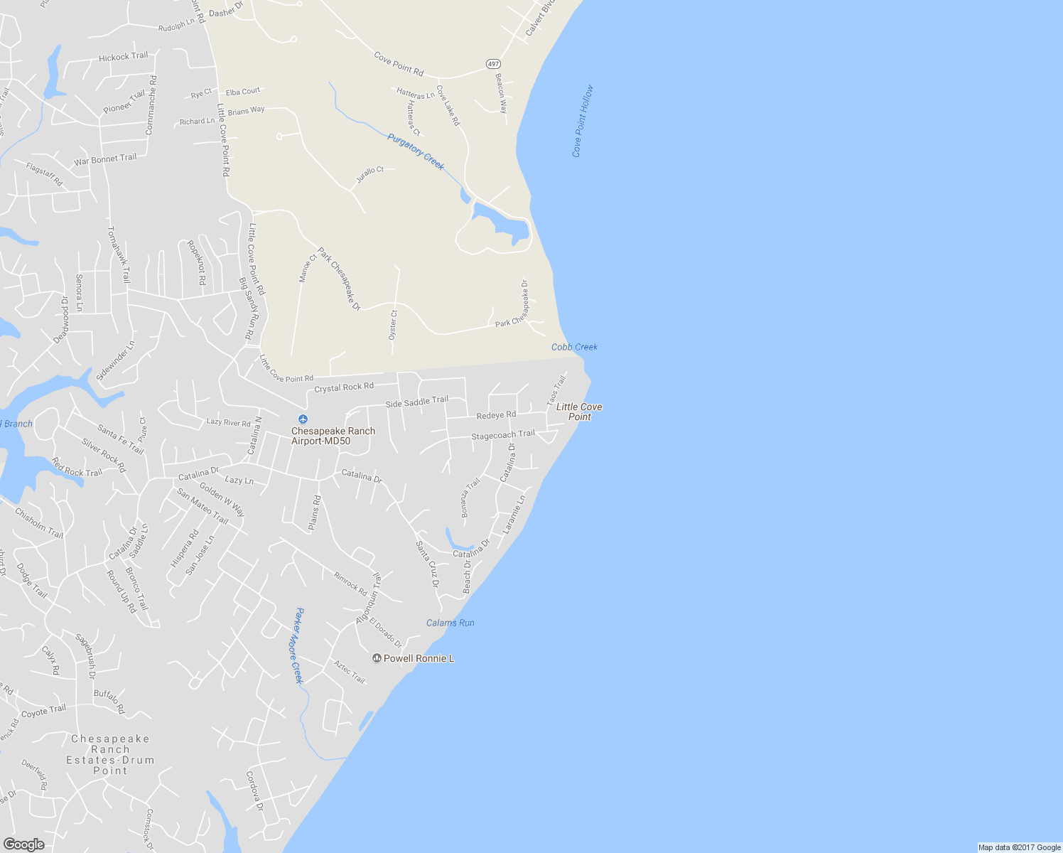 map of restaurants, bars, coffee shops, grocery stores, and more near 1130 Stagecoach Trail in Lusby