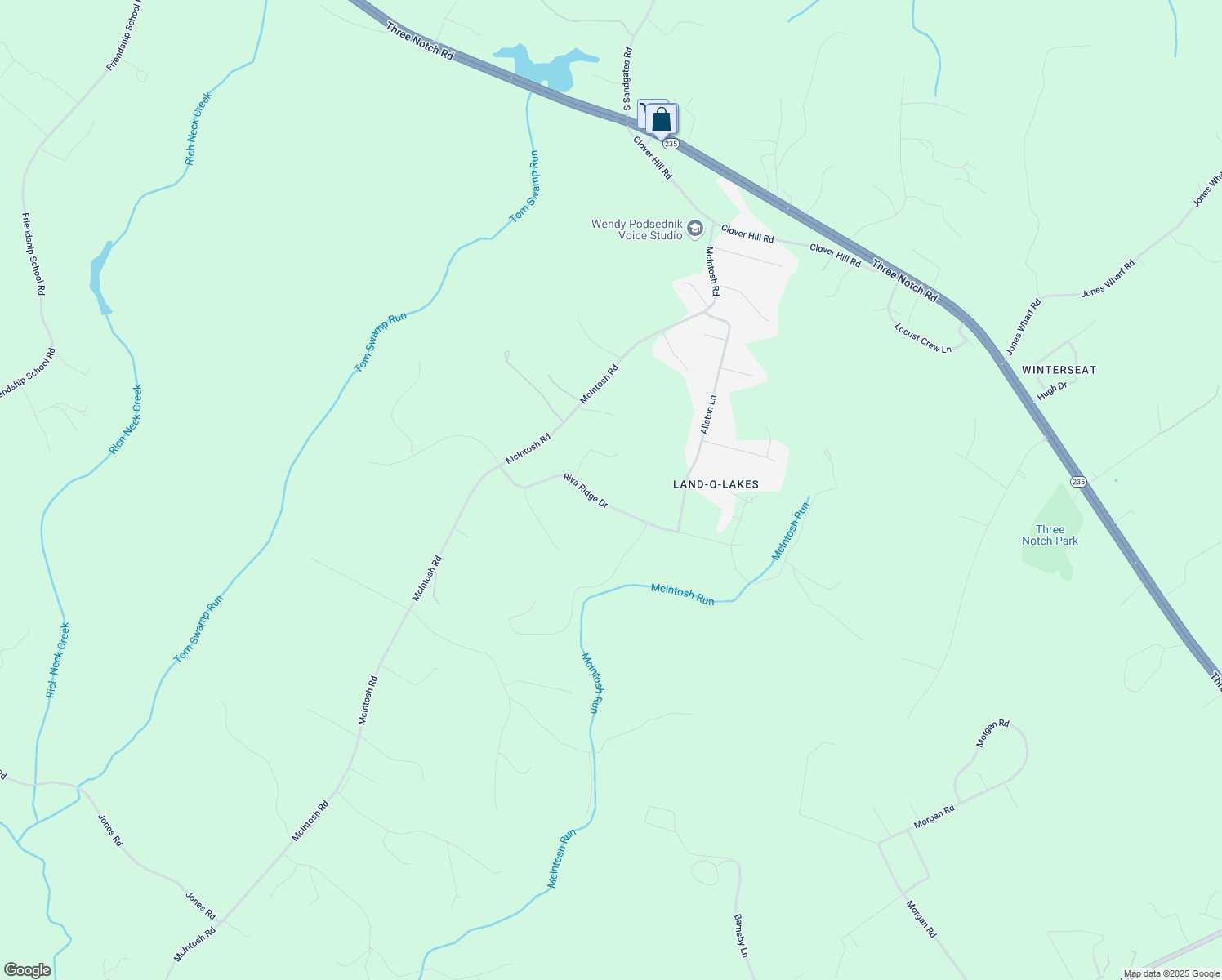 map of restaurants, bars, coffee shops, grocery stores, and more near 42324 Riva Ridge Drive in Hollywood