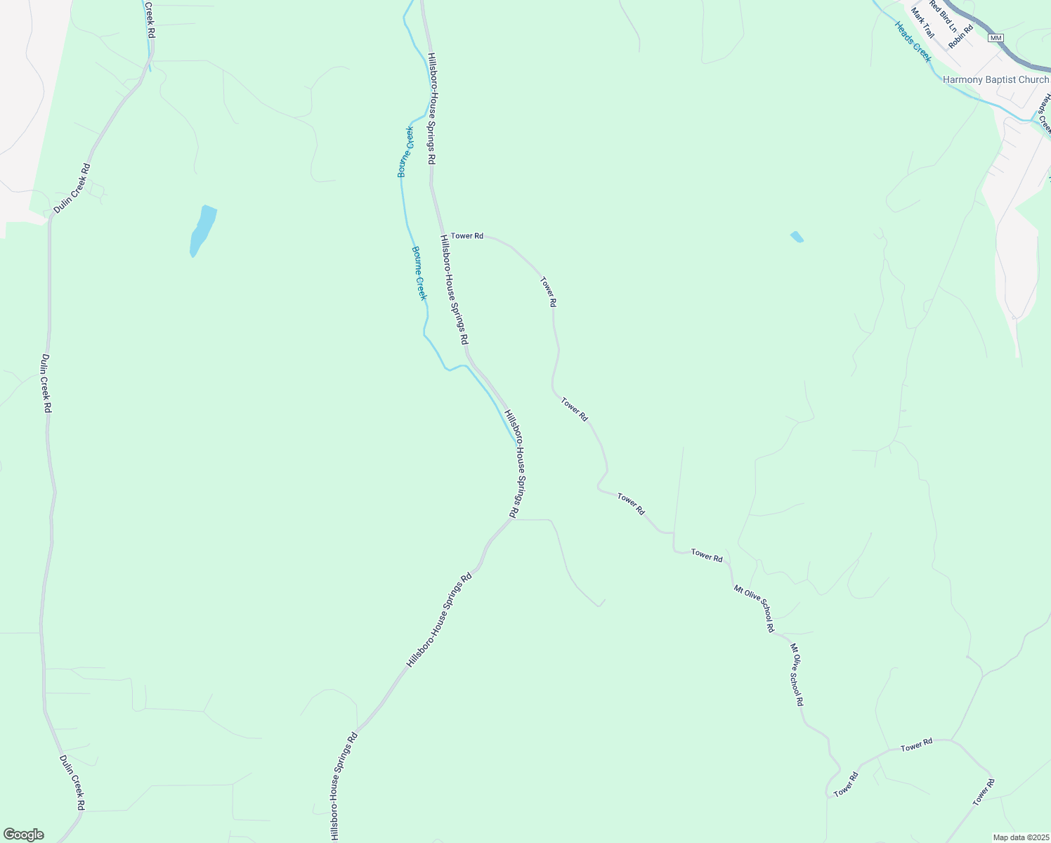 map of restaurants, bars, coffee shops, grocery stores, and more near 5890 Hillsboro-House Springs Road in Jefferson County