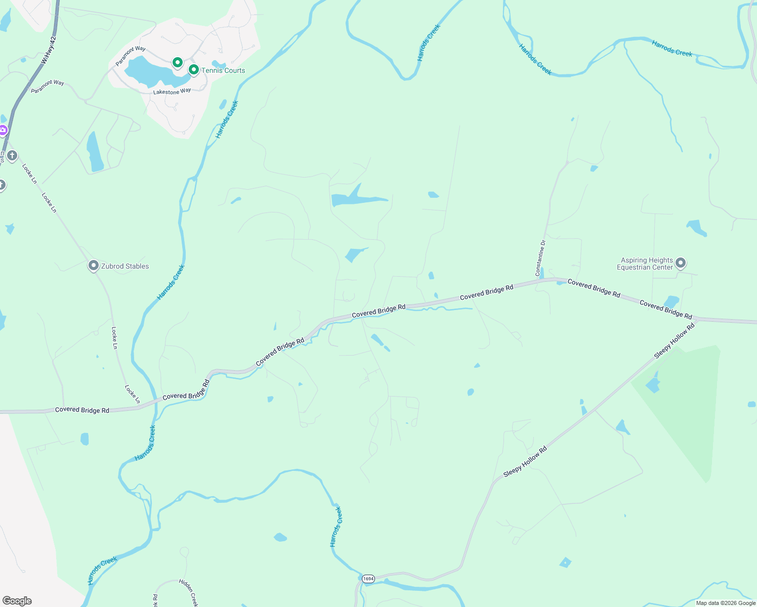 map of restaurants, bars, coffee shops, grocery stores, and more near 10519 Covered Bridge Road in Prospect