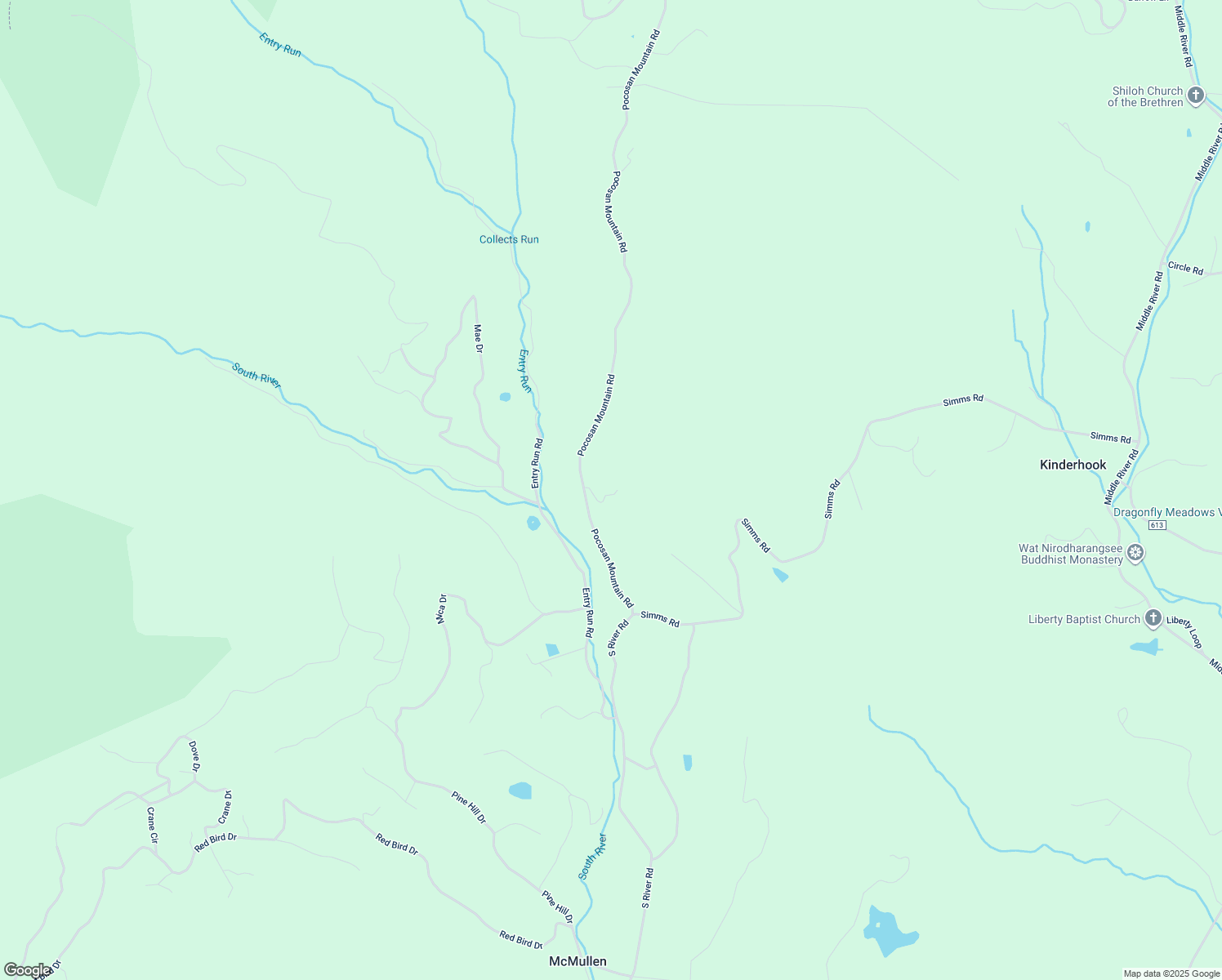 map of restaurants, bars, coffee shops, grocery stores, and more near 392 Pocosan Mountain Road in Stanardsville