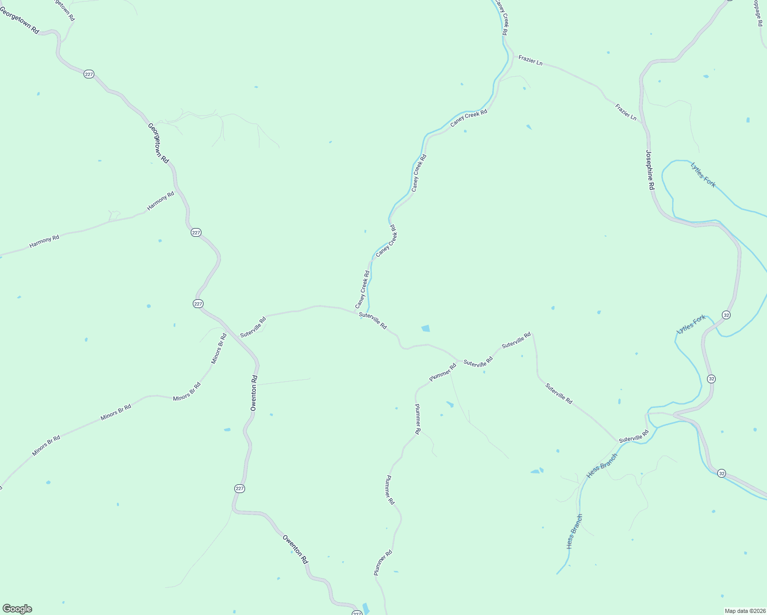 map of restaurants, bars, coffee shops, grocery stores, and more near 352 Suterville Road in Stamping Ground