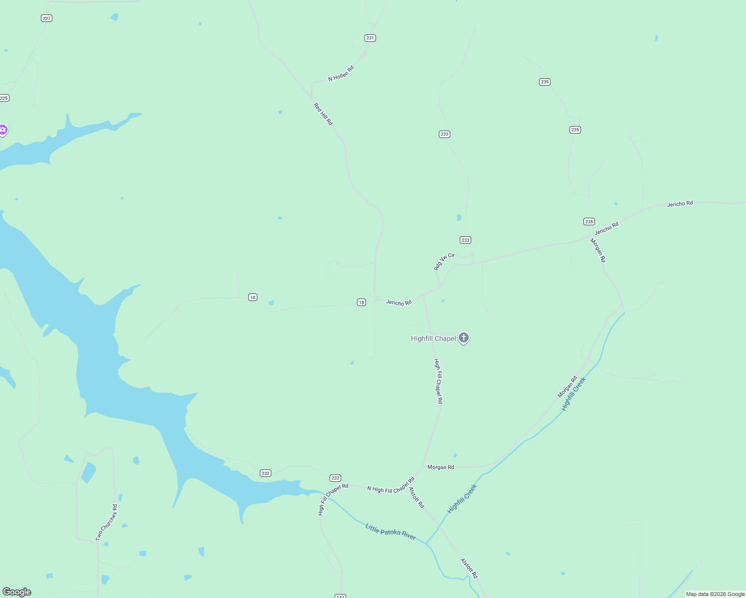 map of restaurants, bars, coffee shops, grocery stores, and more near 4293 Jericho Road in Taswell