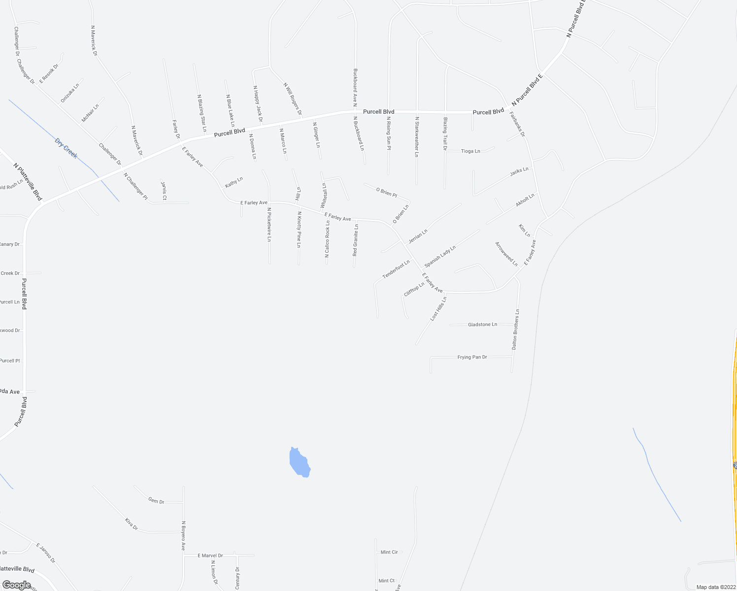 map of restaurants, bars, coffee shops, grocery stores, and more near 1065 Tenderfoot Lane in Pueblo