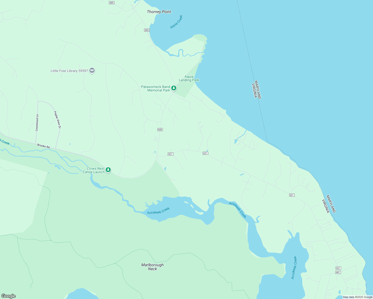 map of restaurants, bars, coffee shops, grocery stores, and more near 197 Co Road 621 in Stafford