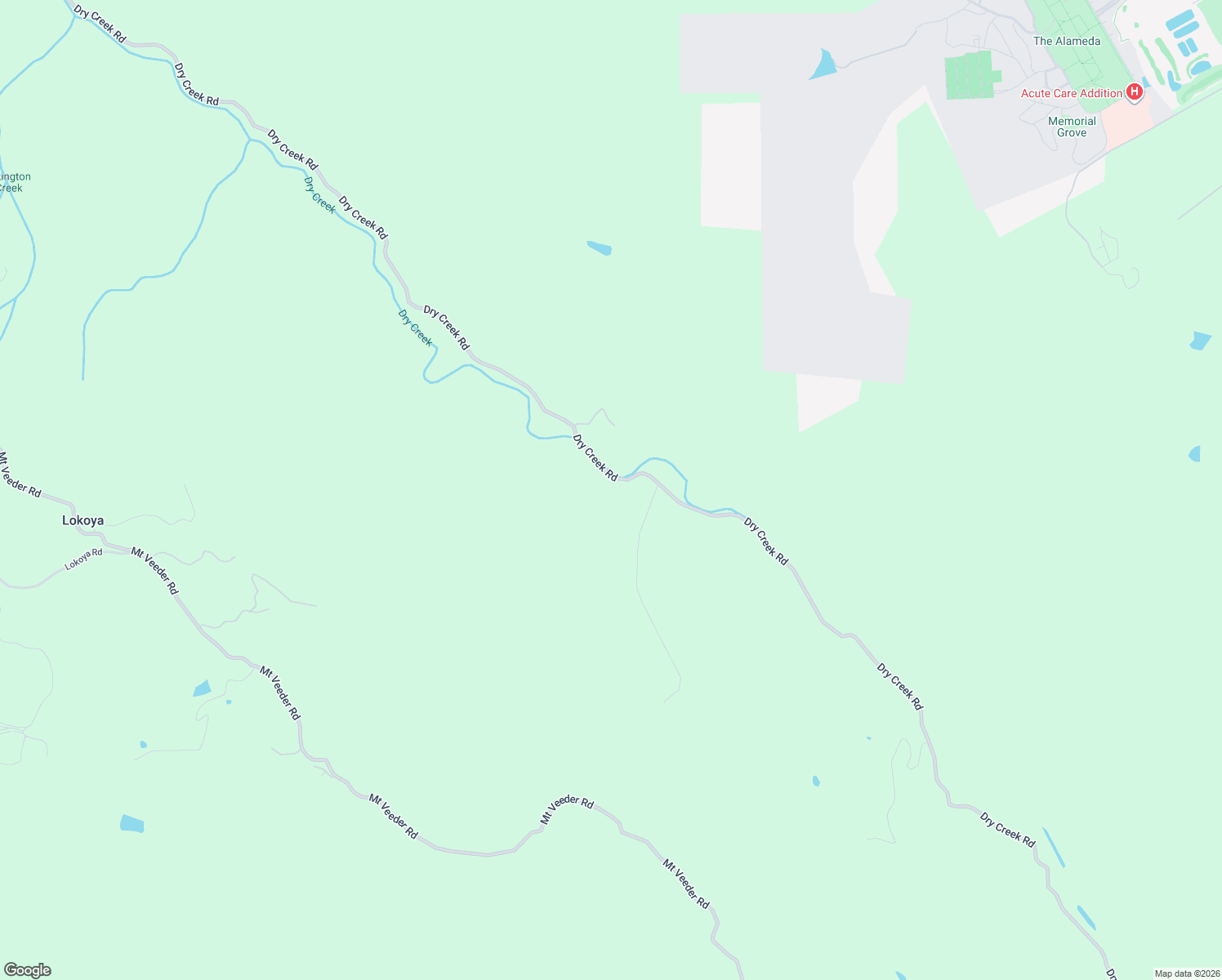 map of restaurants, bars, coffee shops, grocery stores, and more near 5083 Dry Creek Road in Napa