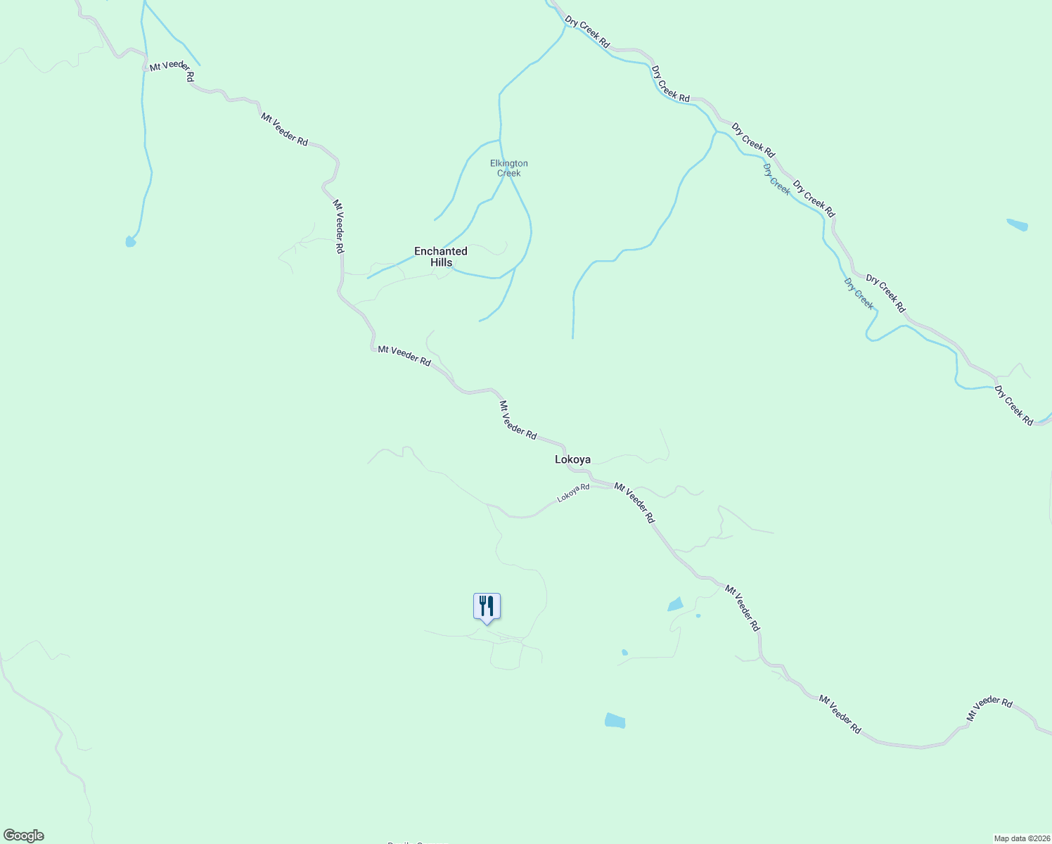 map of restaurants, bars, coffee shops, grocery stores, and more near 3132 Mount Veeder Road in Napa