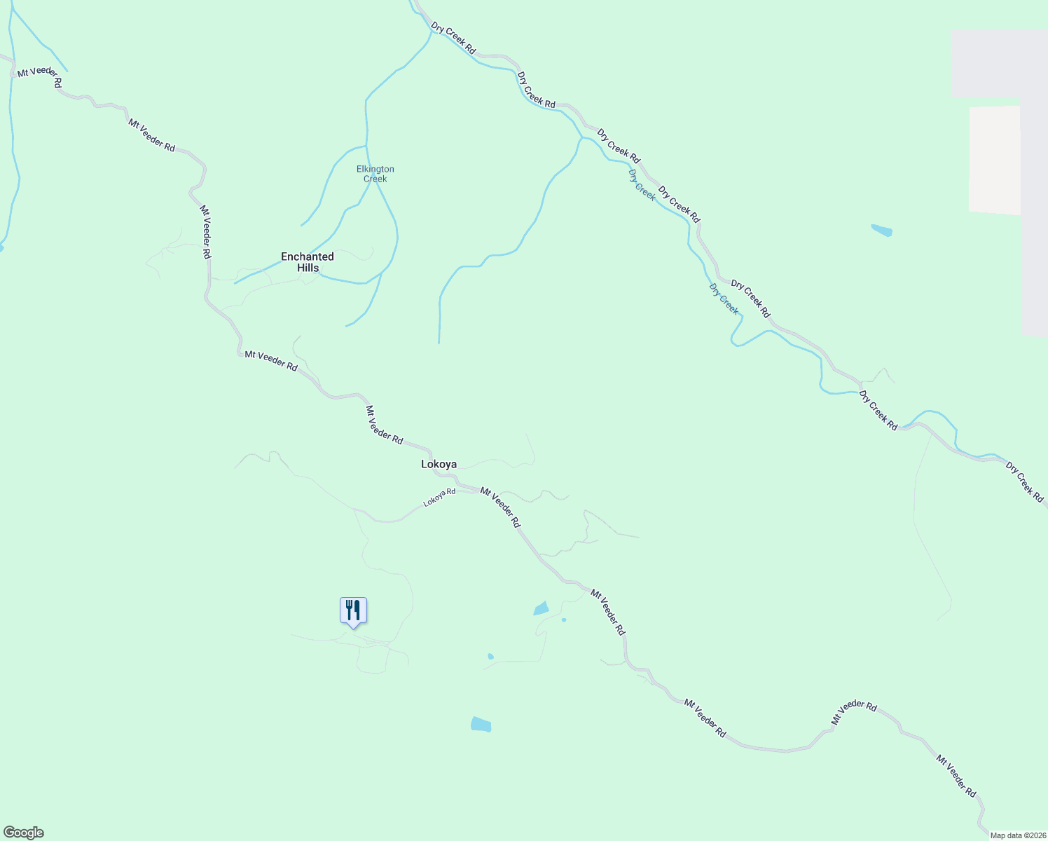 map of restaurants, bars, coffee shops, grocery stores, and more near 3000 Mount Veeder Road in Napa