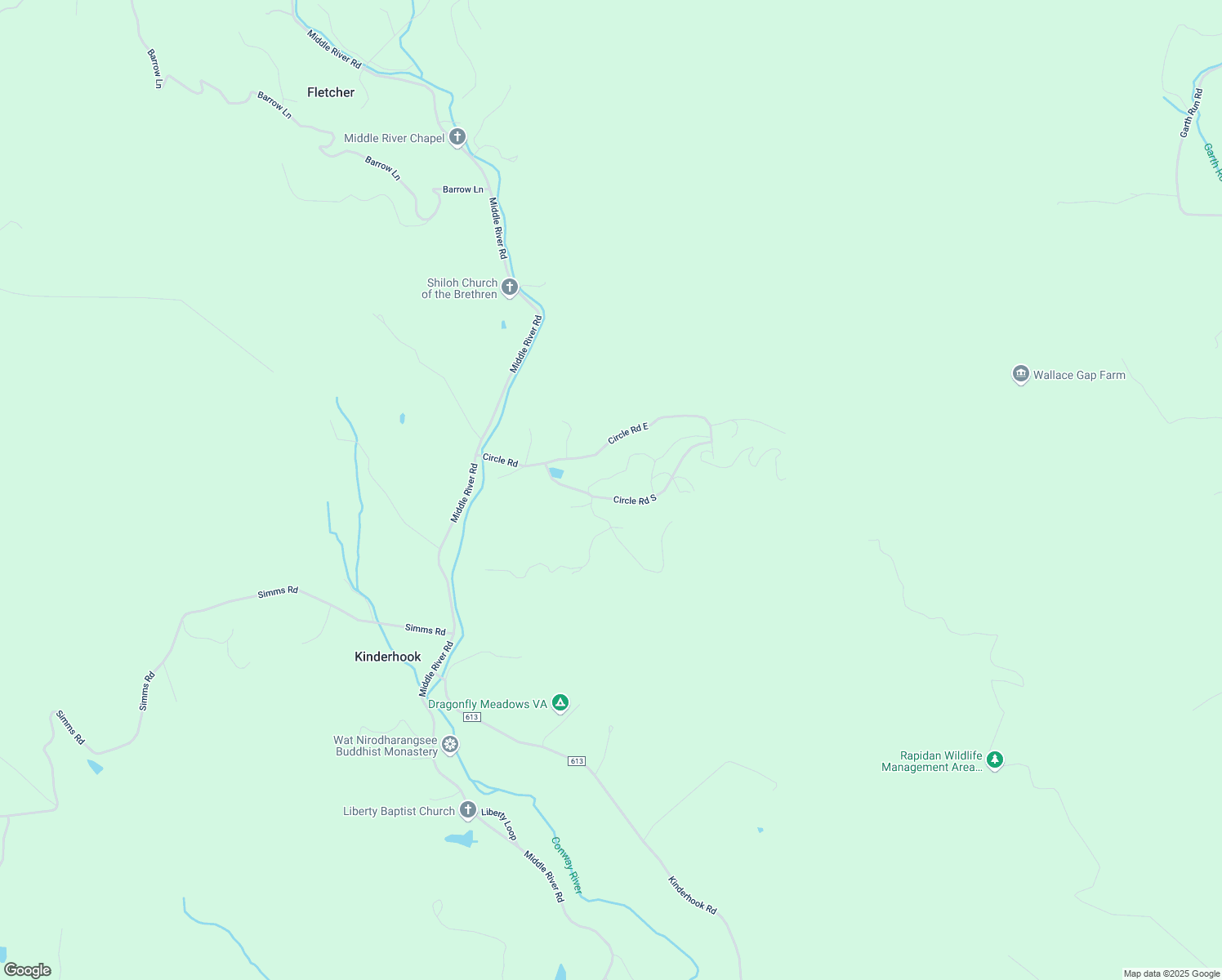 map of restaurants, bars, coffee shops, grocery stores, and more near Standardsville Bypass in Stanardsville