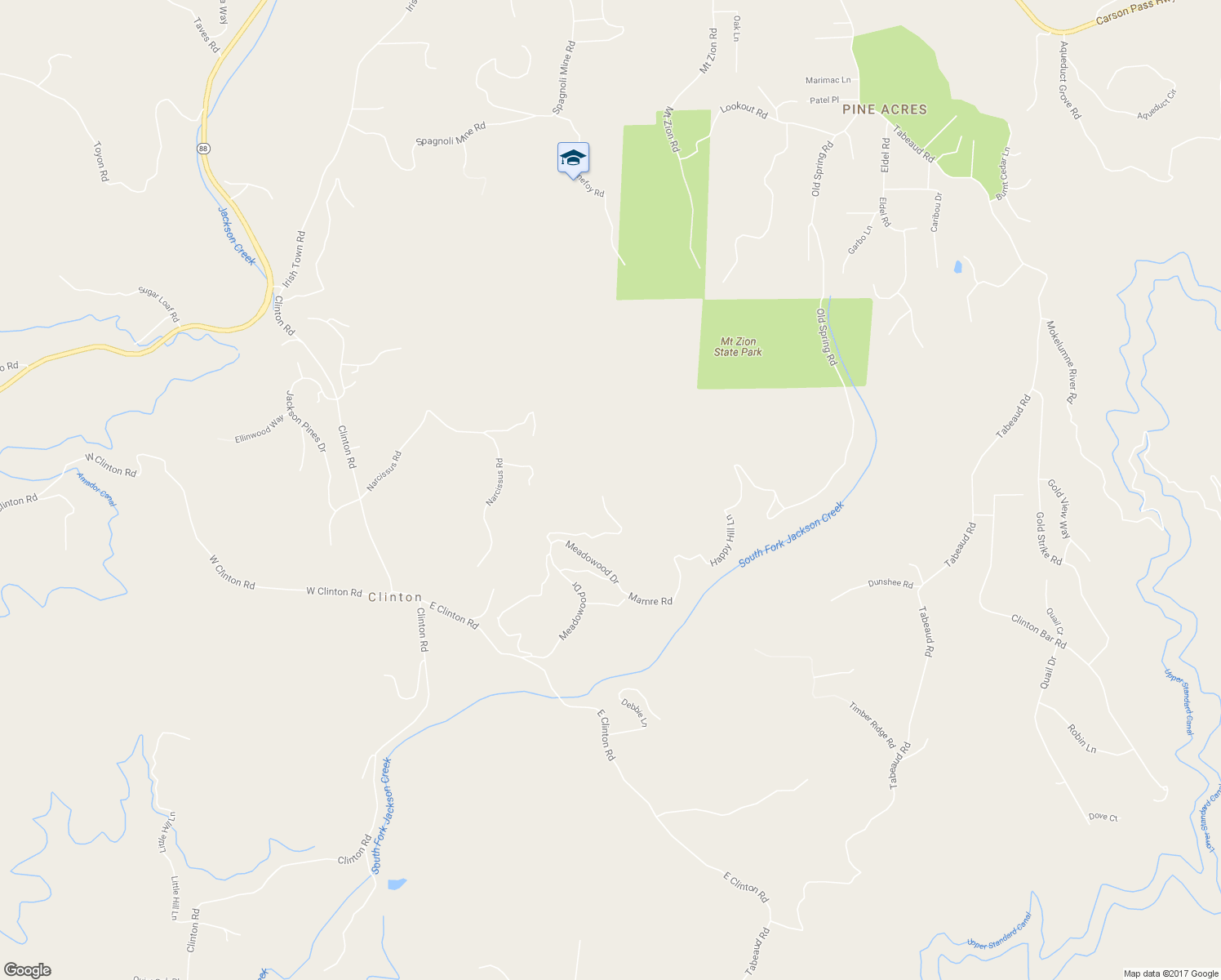 map of restaurants, bars, coffee shops, grocery stores, and more near 20066 Dawn Ridge in Jackson