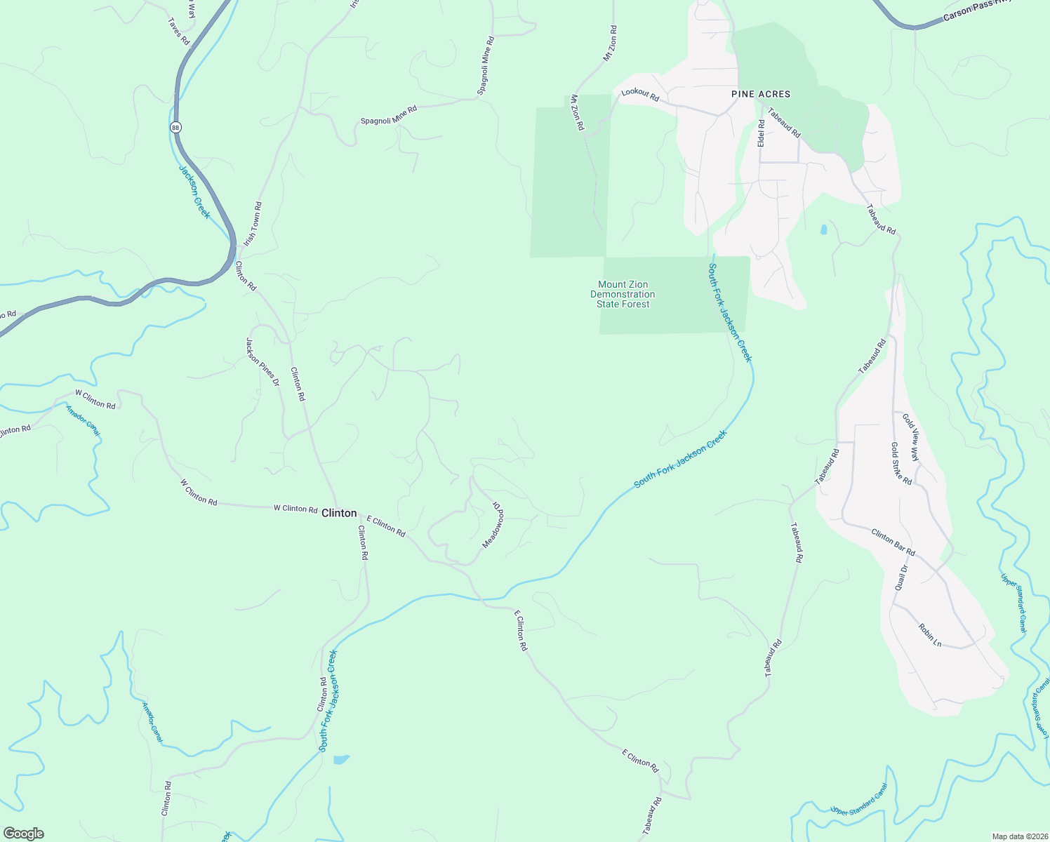 map of restaurants, bars, coffee shops, grocery stores, and more near 20066 Dawn Ridge in Jackson