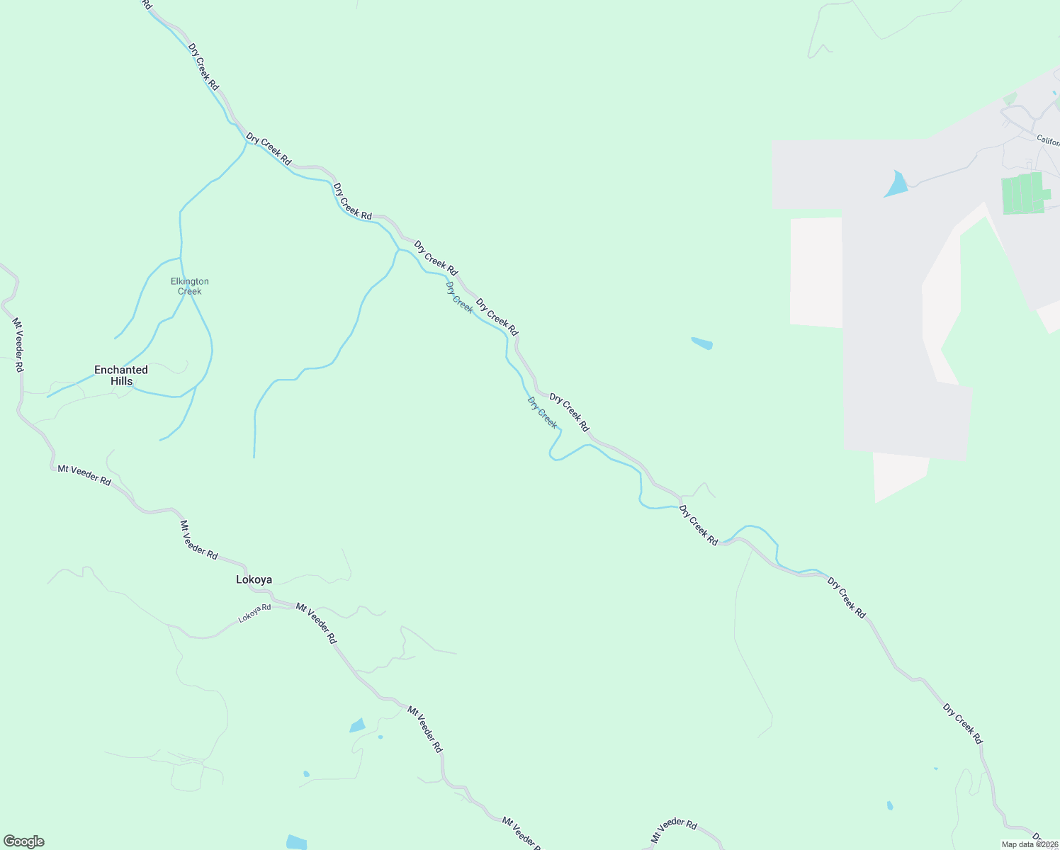 map of restaurants, bars, coffee shops, grocery stores, and more near 5271 Dry Creek Road in Napa